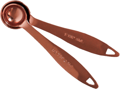 A pair of measuring spoons