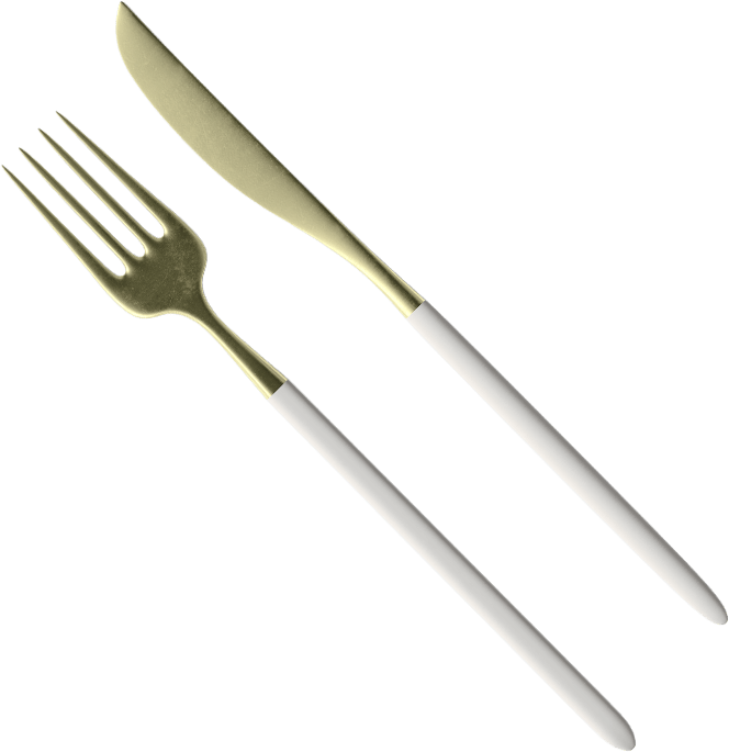 A fork and knife